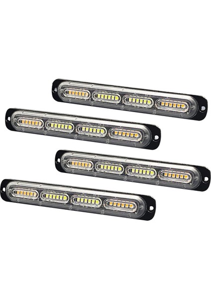 LED Acil Durum Flaş Işığı 24-Led Amber Beyaz Amber Uyarı Işığı Kapalı Yol Itfaiyeci Için Tehlike Inşaat Işığı (Yurt Dışından)