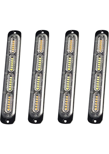 LED Acil Durum Flaş Işığı 24-Led Amber Beyaz Amber Uyarı Işığı Kapalı Yol Itfaiyeci Için Tehlike Inşaat Işığı (Yurt Dışından)