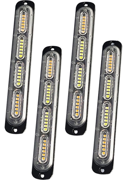 LED Acil Durum Flaş Işığı 24-Led Amber Beyaz Amber Uyarı Işığı Kapalı Yol Itfaiyeci Için Tehlike Inşaat Işığı (Yurt Dışından)