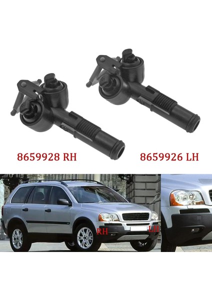 Sağ Sol Ön Far Yı Püskürtme Memesi Jet Pompası Volvo XC90 2003-2006 8659926 8659928 (Yurt Dışından)