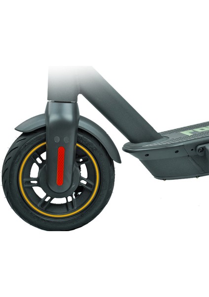 Ön Arka Jant Kapağı Koruyucu Kabuk Yansıtıcı Etiket Ninebot Max G30 Scooter Aksesuarları 4 Adet, Kırmızı (Yurt Dışından)