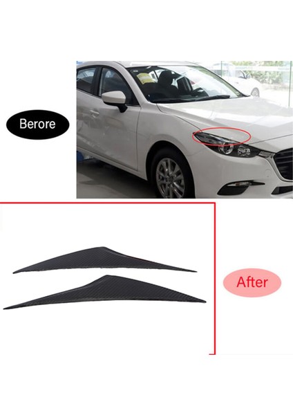 Araba Ön Tampon Far Göz Kapağı Kaş Lambası Trim Mazda Axela 3 Mazda 3 M3 2014-2016 (Yurt Dışından) fiyatları