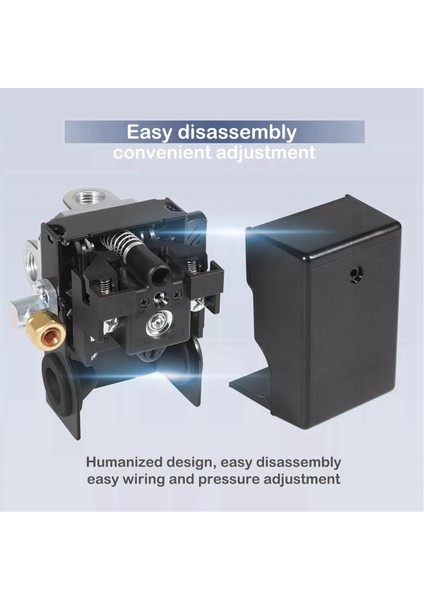 23474570 Ingersoll Rand Kompresörü Için Boşaltıcı ve Açma/kapama Kolu ile Basınç Anahtarı (Yurt Dışından)