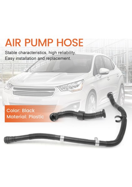 2x Araba Ikincil Hava Enjeksiyon Pompası Hortumu Jetta Golf Mk4 Bora Audı-Tt A3 1.8 T 8L0133817 06A133817Q (Yurt Dışından)
