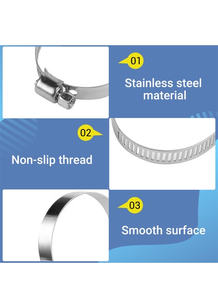 80 Adet Hortum Kelepçesi Boru Kelepçeleri 8MM-51MM Paslanmaz Çelik Çember Kelepçe Hortum Kelepçesi Seti Otomotiv Boruları Kelepçesi Sabit Alet (Yurt Dışından)