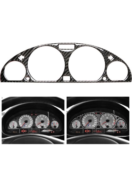 Bmw 3 Için E46 M3 1998-2005 Karbon Fiber Dahili Gösterge Paneli Dekoratif Çerçeve Dashboard Kapak Çıkartmalar (Yurt Dışından) modelleri