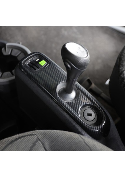 Araba Merkezi Konsol Vites Paneli Kapak Trim Çerçeve Etiket Mercedes Benz Smart 2009-2015 Aksesuarları, Karbon Fiber (Yurt Dışından) modelleri