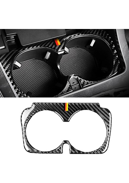 Karbon Fiber Araba Merkezi Kontrol Su Dağı Tutucu Kapak Trim Için Mercedes-Benz C Glc E Sınıfı W205 X253 W213 2015-2019 (Yurt Dışından) fiyatları