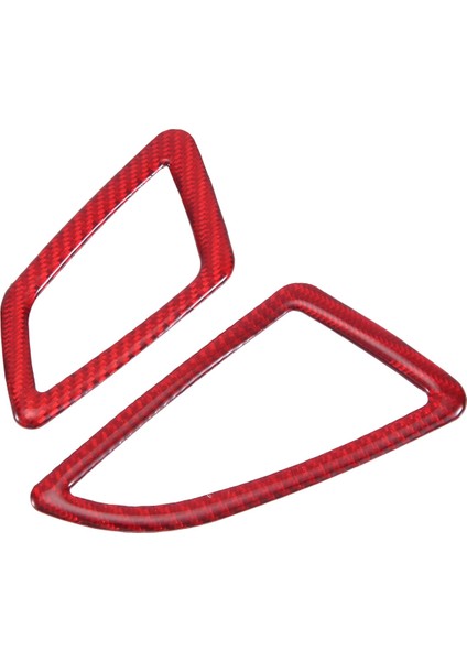 Abs Kırmızı Karbon Fiber Yan Gösterge Paneli Hava Menfezi Kapağı Trim Dekor Sticker Honda Civic 10. Nesil 2016 2017 2018 2019 (Rhd) (Yurt Dışından)