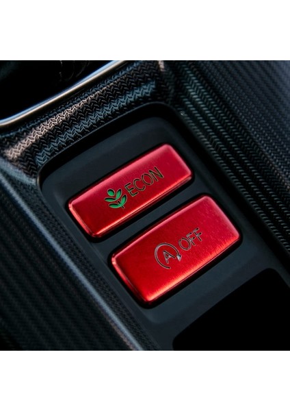 Merkezi Konsol Dişli Paneli El Freni Düğme Kapağı Trim Alüminyum Etiket 11TH Gen Honda Civic 2022 Aksesuarları, Kırmızı (Yurt Dışından) indirimleri