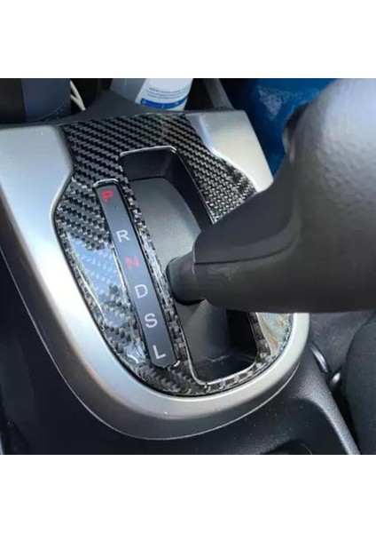 Honda Fıt Jazz 2014-2018 Için Karbon Fiber Araba Vites Paneli Kapak Trim Dekor Etiket (Yurt Dışından) indirimleri