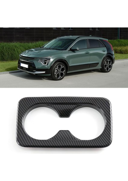 Kia Nıro 2022 Için Karbon Fiber Araba Arka Kol Dayama Su Dağı Tutucu Dekorasyon Çerçeve Kapak Trim (Yurt Dışından)