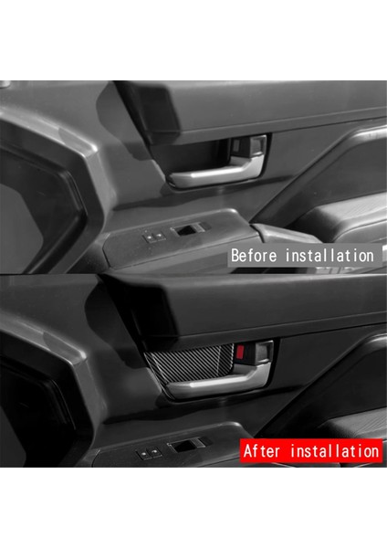 Toyota Tacoma 2024 Araba Iç Kapı Kolu Kase Kapağı Döşemesi Araba Iç Aksesuarları Karbon Fiber (Yurt Dışından) modelleri