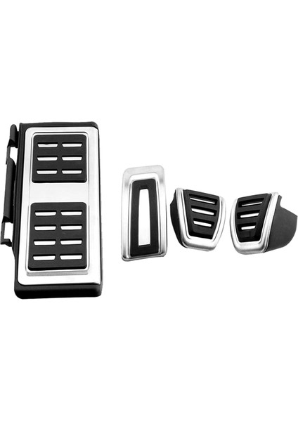 4 Adet Araba Pedalları Ayak Yakıt Fren Pedalı Kapağı Vw Passat B8 Golf 7 2017-2021 Skoda Octavia Için Seat Leon mt (Yurt Dışından)