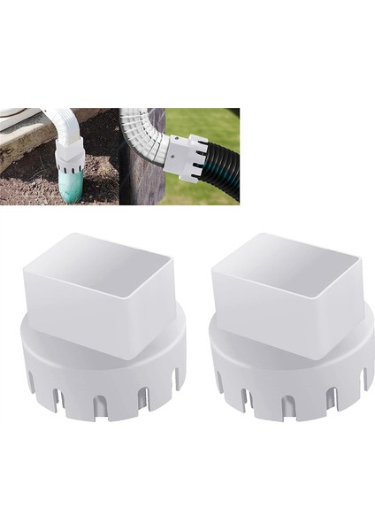 Drenaj Borusuna Iniş Borusu Adaptörü, Çatı Yağmur Oluğu Iniş Borusu Uzatma Parçaları Evrensel, Iniş Borusu Uzatma Parçası, (2 x 3 Inç, Beyaz) (Yurt Dışından) indirimleri