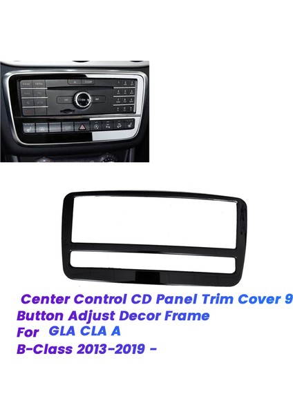 Mercedes Benz Gla Cla A B-Sınıfı CLA200 13-19 9 Düğme Ayar Dekor Çerçevesi A Için Araba Merkezi Kontrol CD Paneli Trim Kapağı (Yurt Dışından) fırsatları