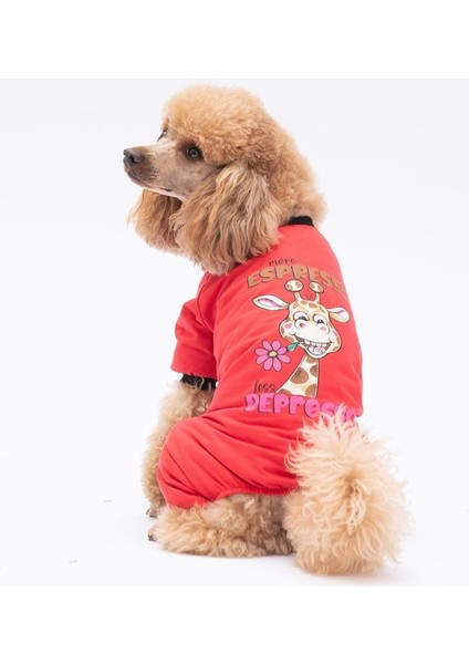 Depresso Kedi Köpek Pijaması - Kedi Köpek Tulumu - Kedi Köpek Kıyafeti