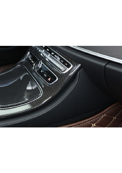 Araba Merkezi Kontrol Vites Paneli Dekoratif Ayar Kapağı Mercedes Benz E-Class W213 2015-2018 Için Karbon Fiber Renk (Yurt Dışından) modelleri