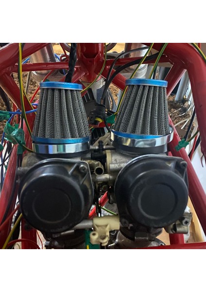 Hava Filtresi Giriş Indüksiyon Takımı Yenileme Giriş Hunisi Off-Road Motosiklet Atv Quad Kirli Pit Bisiklet Aksesuarları (50MM) (Yurt Dışından)