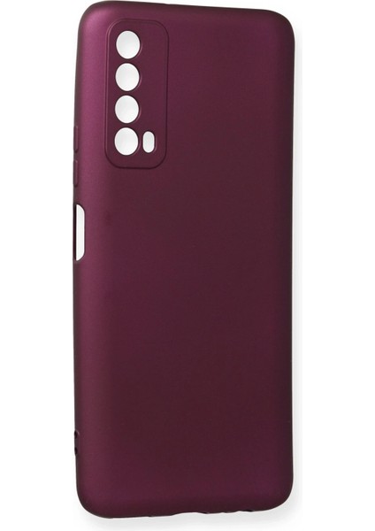 Huawei P Smart 2021 Kılıf First Silikon - Mürdüm Mrayd