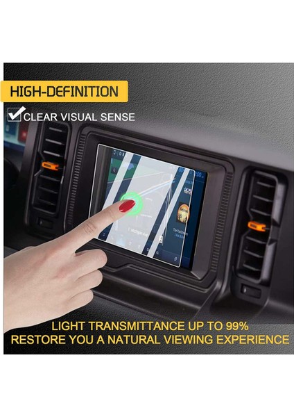 2021 2022 Ford Bronco Navigasyon Kontrol Ekran Koruyucuları Merkezi Dokunmatik Hd Şeffaf Navigasyon Koruyucu Film, 8 Inç (Yurt Dışından) fırsatları