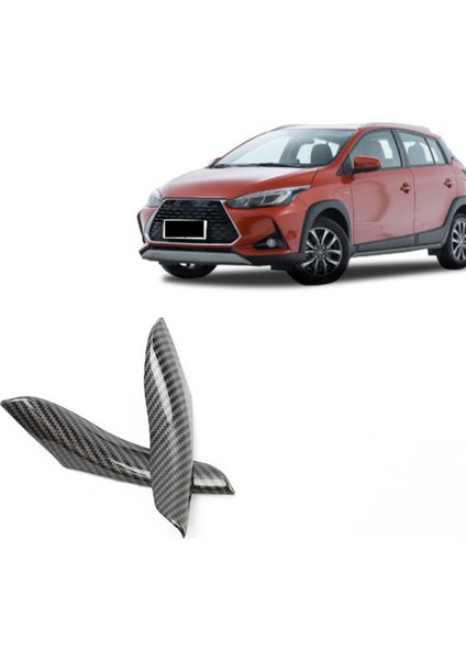 Toyota Yaris 2017-2021 Araba Karbon Fiber Direksiyon Paneli Kapağı Trim Dekorasyon Sticker Iç Aksesuarlar (Yurt Dışından) indirimleri