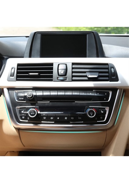 Bmw 3 4 Serisi 3 Serisi Gt F30 F31 F34 F32 F33 F36 2013-2019 Aksesuarları Için Konsol Çerçeve Kapağı Döşemesi - Gümüş (Yurt Dışından) modelleri
