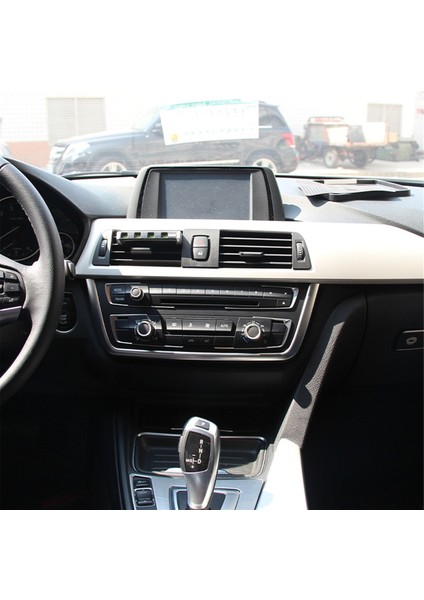 Bmw 3 4 Serisi 3 Serisi Gt F30 F31 F34 F32 F33 F36 2013-2019 Aksesuarları Için Konsol Çerçeve Kapağı Döşemesi - Gümüş (Yurt Dışından) indirimleri