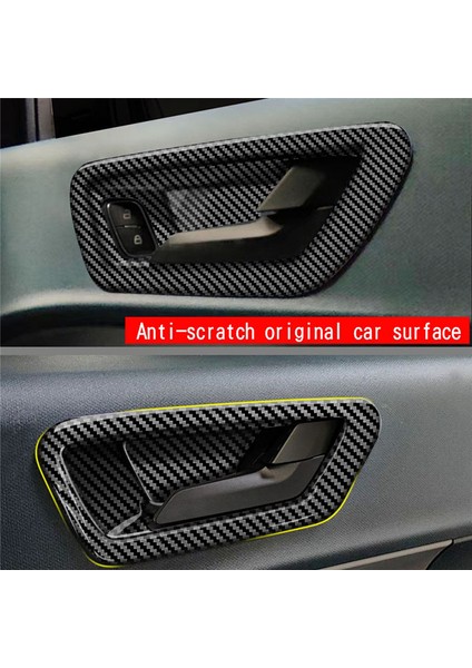 Ford Maverick 2022+ Için Karbon Fiber Iç Kapı Kolu Çerçevesi Döşeme Çıkartmaları Iç Kapı Kasesi Dekorasyon Aksesuarları (Yurt Dışından) modelleri