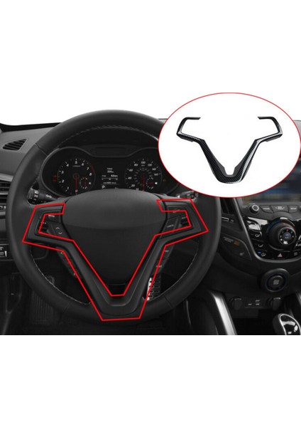 Karbon Fiber Araba Direksiyon Düğmesi Paneli Kapak Trim Için Hyundai Veloster 2011-2017 Dekorasyon Aksesuarları (Yurt Dışından) modelleri