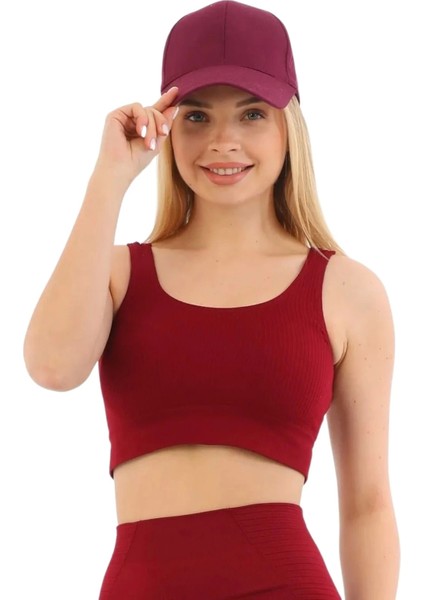 Premium Göğüs Toparlayıcı Sarkma Önleyen Spor Günlük Kalın Askılı Pedli Fitilli Crop Büstiyer