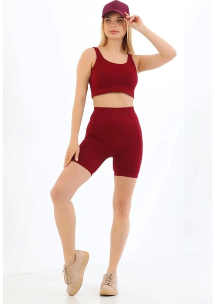 Premium Göğüs Toparlayıcı Sarkma Önleyen Spor Günlük Kalın Askılı Pedli Fitilli Crop Büstiyer