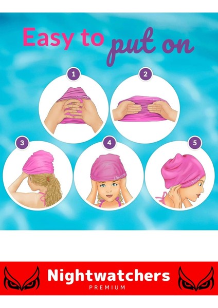 Premium Seri Su Geçirmez Silikon Yüzücü Havuz Deniz Bonesi Elastik Yüzme Şapkası 2'li Set fiyatları