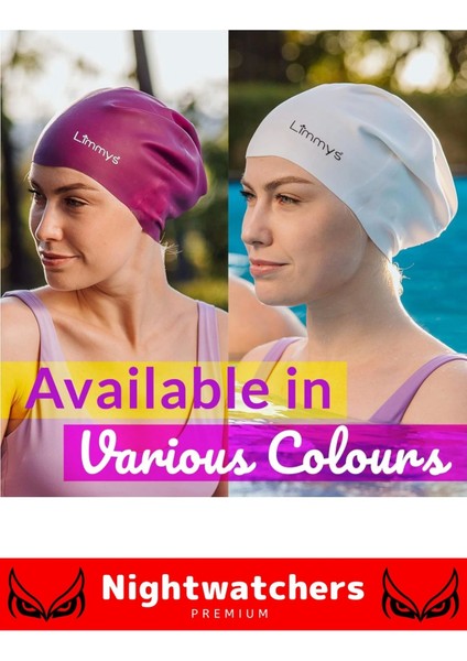 Premium Seri Su Geçirmez Silikon Yüzücü Havuz Deniz Bonesi Elastik Yüzme Şapkası 2'li Set fırsatları