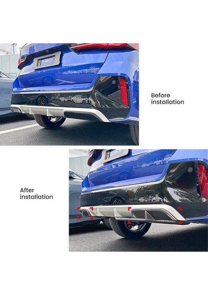 Araba Arka Tampon Difüzör Dudak Kapağı Bagaj Alt Ayırıcı Spoiler Koruyucu Bmw X1 Ix1 U11 M Sport 2023+ B (Yurt Dışından) fırsatları