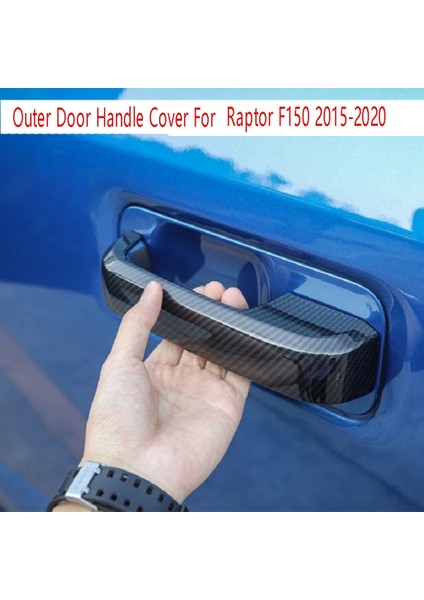 Ford Raptor F150 2015-2020 Araba Dış Kapı Kolu Kapağı Kapı Kolu Koruma Kapakları Sticker Dış Kapı Kolları (Yurt Dışından)