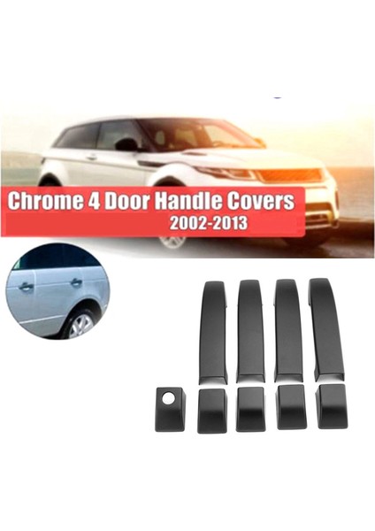 Mat Siyah Araba Kapı Kolu Land Rover Range L322 2002-2012 Için Dış Kapı Kolları Trim Kapakları (Yurt Dışından)