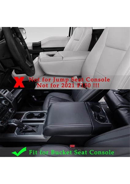 Ford F150 2015-2020 / F250 F350 F450 ve Expedition Için Orta Konsol Kılıfı Deri Kol Dayanağı Kutusu Kapağı Orta (Yurt Dışından) modelleri