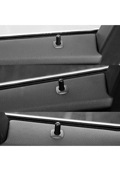 Kapı Pimi Kılavuz Trim Paneli Kilitleme Düğmesi Düğme Kapağı Siyah Araba Kapı ve Pencere Için -Bmw 5 Serisi F10 F18 4 Adet (Yurt Dışından) indirimleri