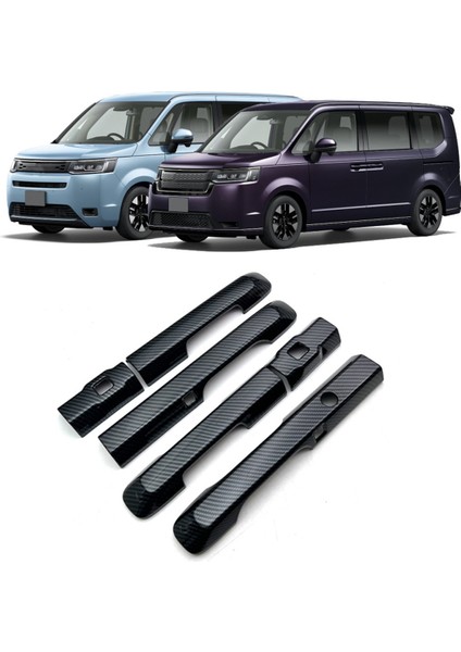 Honda Stepwgn Rp Serisi 2023 Abs Karbon Fiber Kapı Kulp Kılıfı Trim Dekoratör Etiket Dış Aksesuarlar (Yurt Dışından)
