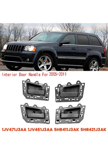 1 Takım 4 Adet Araba Iç Kapı Kolu Jeep Grand Cherokee 2005-2011 (Yurt Dışından)