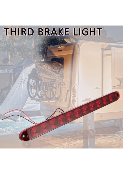 Adet 16 Inç 11 LED Kırmızı Römork Işık Çubuğu Park Stop Dönüş Sinyalleri Kuyruk Fren Lambası IP65 Su Geçirmez Kamyon Römork Işaretleyici Kimlik Çubuğu (Yurt Dışından) modelleri