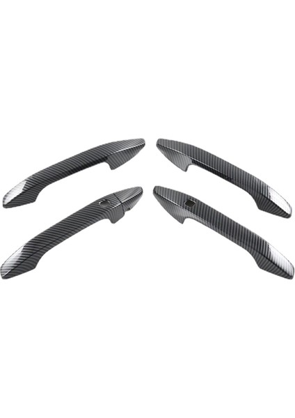 Abs Karbon Fiber Dış Kapı Kolu Çekmece Kapağı Trim Sticker Kia Sportage Nq5 2021-2023 Akıllı Anahtar Deliği Lhd (Yurt Dışından)