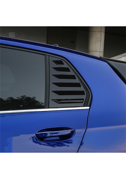 Parlak Siyah Arka Yan Havalandırma Çeyrek Pencere Panjur Kepenk Kapağı Döşeme Volkswagen Golf Mk8 2020 2021 2023 (Yurt Dışından) modelleri