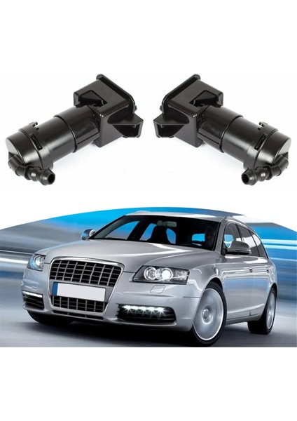 Araba Ön Sol ve Sağ Far Yı Püskürtme Kafası Işık Memesi 4F0955101/02 8D0955101 Audi C6 A6 Quattro 2005-2008 Için (Yurt Dışından)