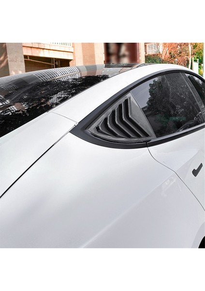 Araba Arka Yan Pencere Panjurları Hava Menfezi Kepçesi Gölgelik Örtüsü Perde Trimi Tesla Model 3 2017-2023 Y 2020+,B (Yurt Dışından)