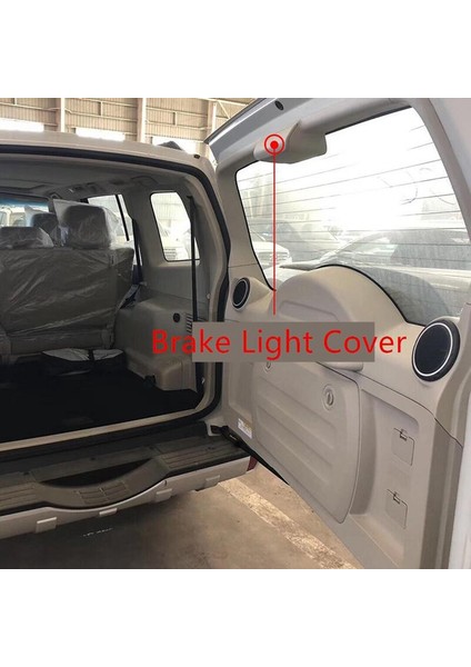 Mitsubishi Pajero V73 V77 Arka Kapı Cam Dekorasyon Kapağı Montero V93 V97 Gri Için Yüksek Pozisyon Fren Lambası Kapağı (Yurt Dışından)