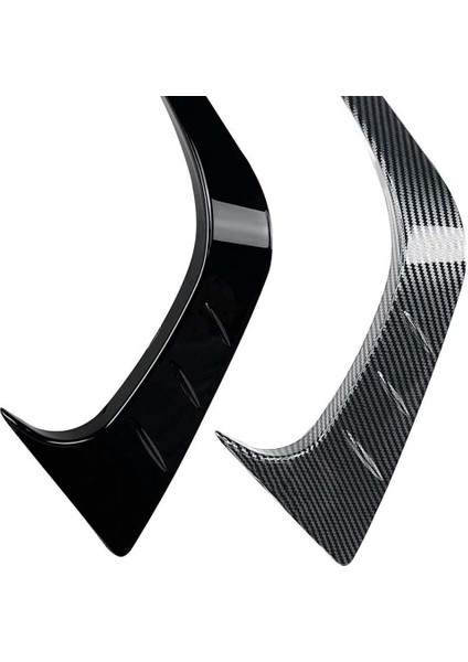 Araba Ön Tampon Splitter Spoiler Sis Lambası Canard Honda Civic 11TH Nesil 2021+ Parlak Siyah (Yurt Dışından)
