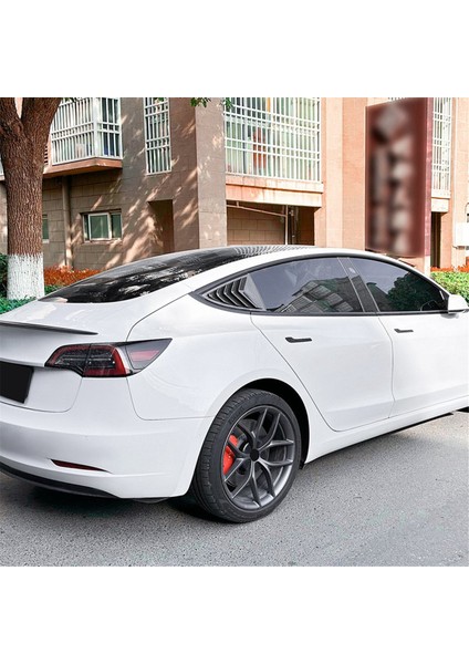 Araba Arka Yan Pencere Panjurları Hava Menfezi Kepçesi Gölgelik Örtüsü Perde Trimi Tesla Model 3 2017-2023 Y 2020+,B (Yurt Dışından)