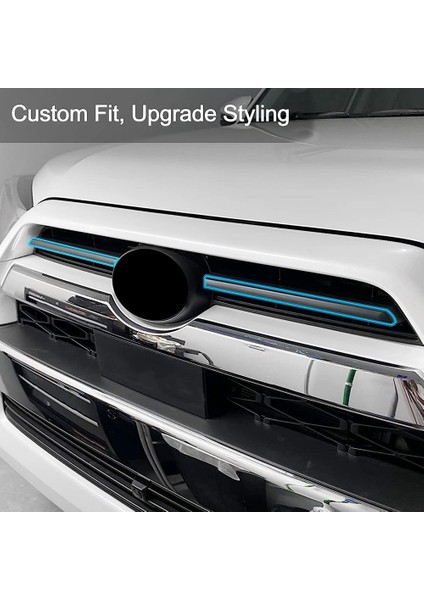 2023-2020 Toyota 4runner Aksesuarları Için Ön Orta Izgara Ekleme Kapak Trimi Orta Izgara Ekleme Şeritleri (Mat Siyah) (Yurt Dışından) indirimleri